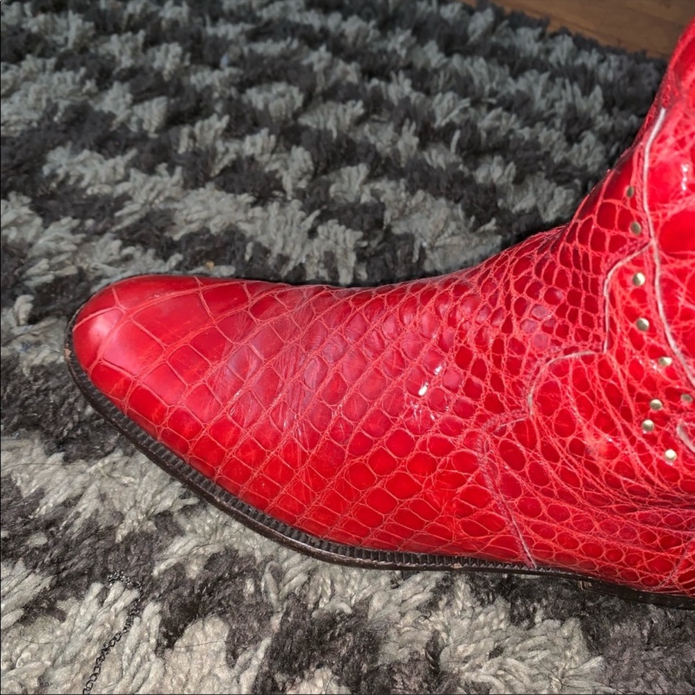 Women’s Red Alligator riding boot Authentic